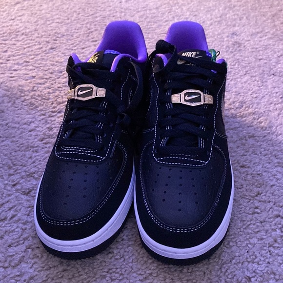 Nike Other - Nike Air Force 1 Low, world champ black purple size 8 men’s